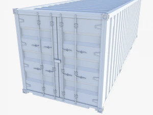Cargo container pack 01 3D Model