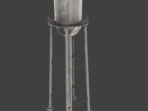 Water tower 01 3D Model