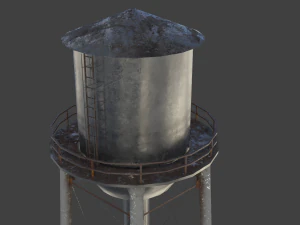 Water tower 01 3D Model