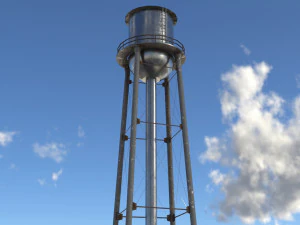 Water tower 01 3D Model