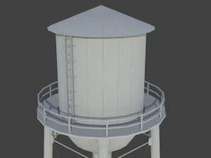 Water tower 01 3D Model