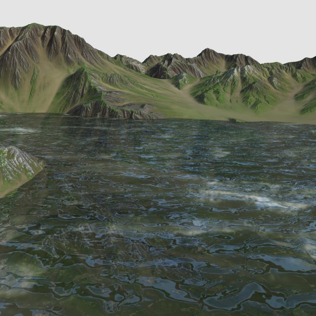 Landscape 107 3Dモデル .c4d .max .obj .3ds .fbx .stl .blend 