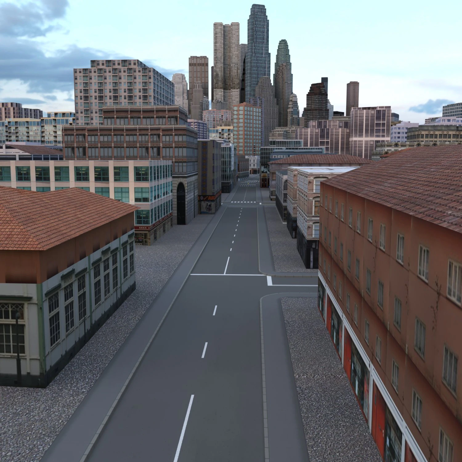 City 103 3D Model .c4d .max .obj .3ds .fbx .stl .blend 