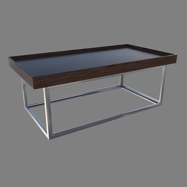 Modern table 01 3D Model .c4d .max .obj .3ds .fbx .stl .blend 