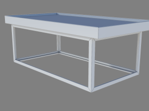 Modern table 01 3D Model