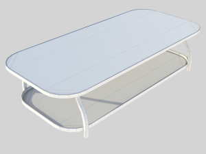 Modern table 02 3D-Modell