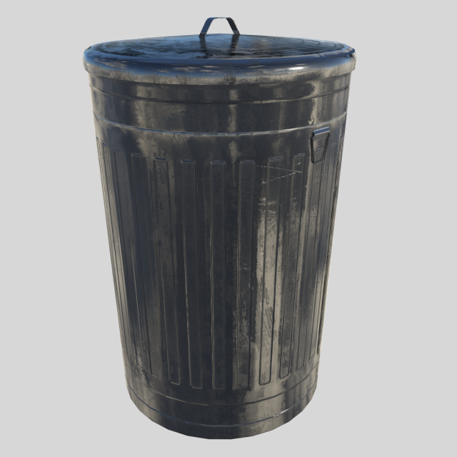 Trash can 01 Modelo 3D .c4d .max .obj .3ds .fbx .stl .blend 
