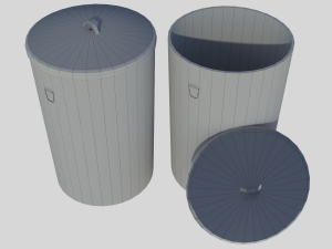 Trash can 01 Modelo 3D