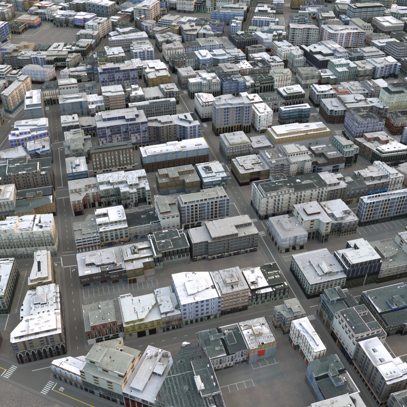 City 106 3D 模型 .c4d .max .obj .3ds .fbx .stl .blend 