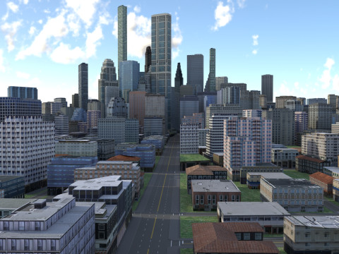 City 107 3D Model