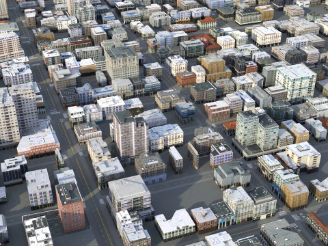 City 108 3D Model
