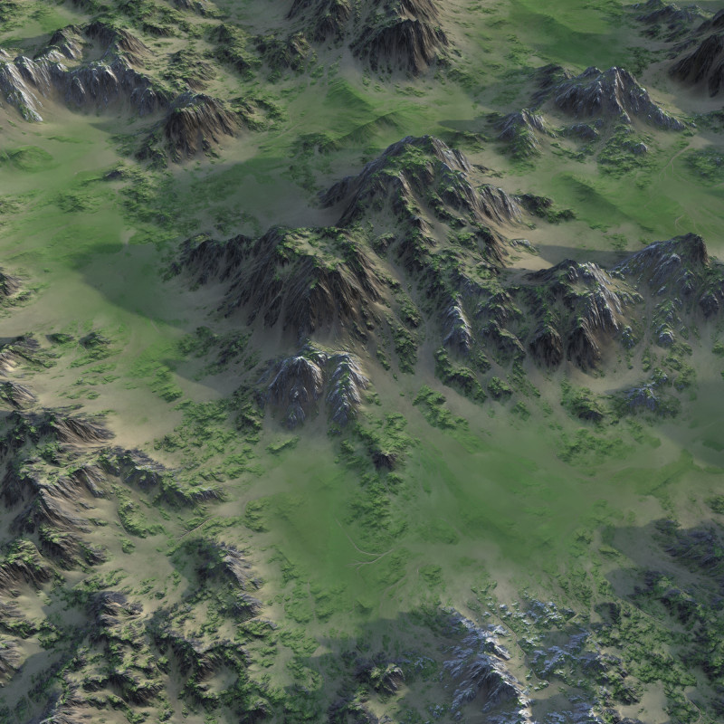 Landscape 125 3D Model .c4d .max .obj .3ds .fbx .stl .blend 