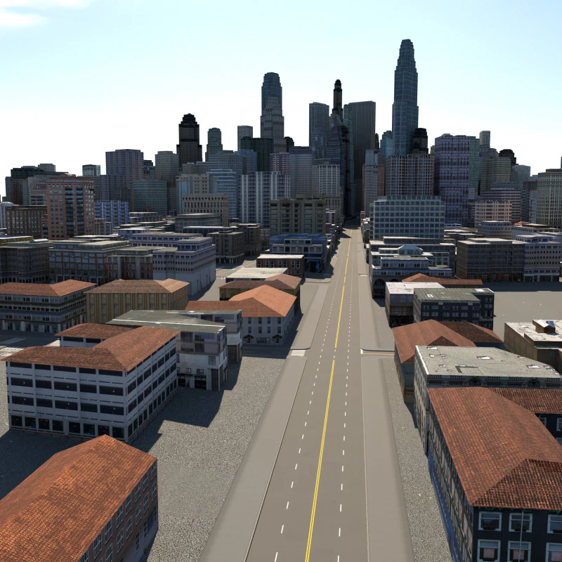 Cidade 114 Modelo 3D .c4d .max .obj .3ds .fbx .stl .blend 