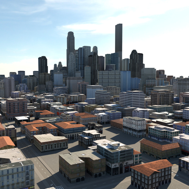 City 118 3D Model .c4d .max .obj .3ds .fbx .stl .blend 