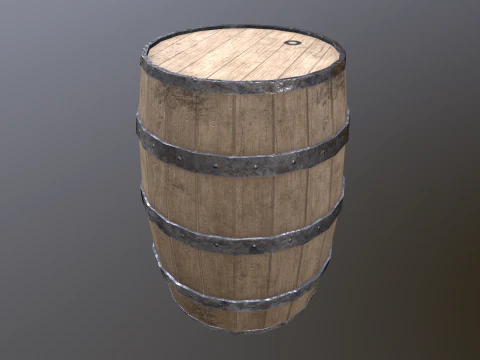 Barrel 02 3D Model