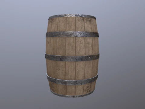 Barrel 02 3D Model