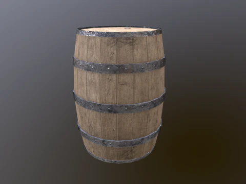Barrel 02 3D Model