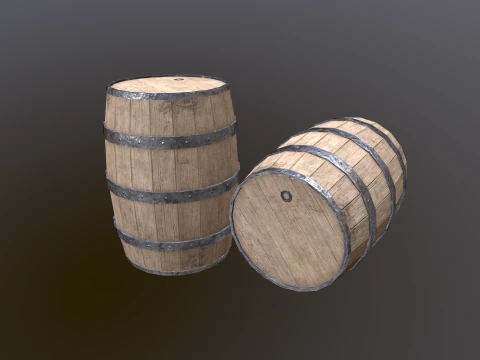 Barrel 02 3D Model