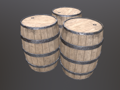Barrel 02 Modèle 3D