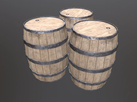 Barrel 02 3D Model