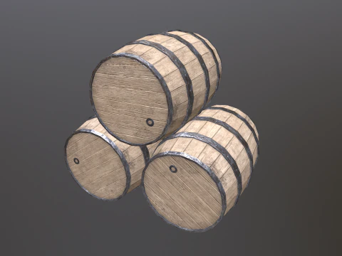 Barrel 02 3D Model