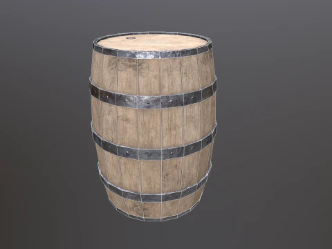 Barrel 02 3D Model