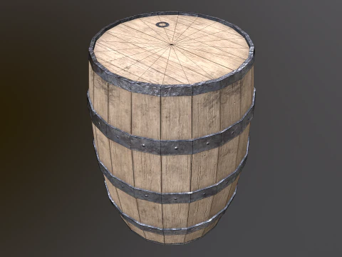 Barrel 02 3D Model