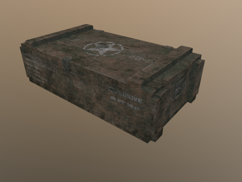 Military crate 03 3D मॉडल
