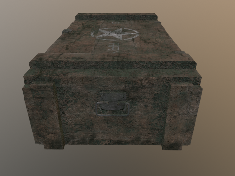 Military crate 03 3D मॉडल