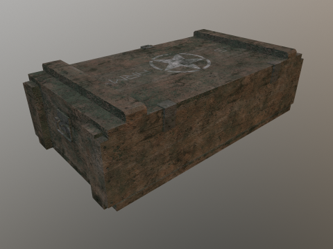 Military crate 03 3D मॉडल