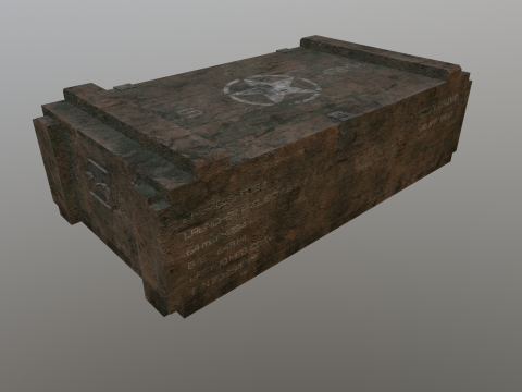 Military crate 03 3D मॉडल