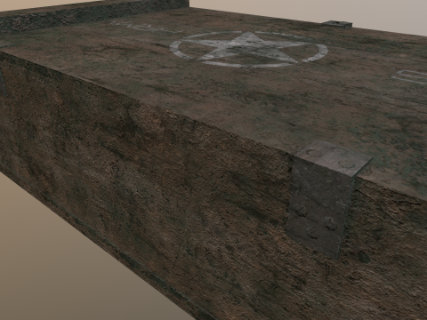 Military crate 03 3D मॉडल