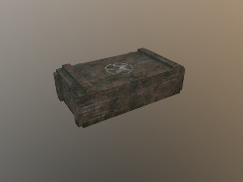 Military crate 03 3D मॉडल