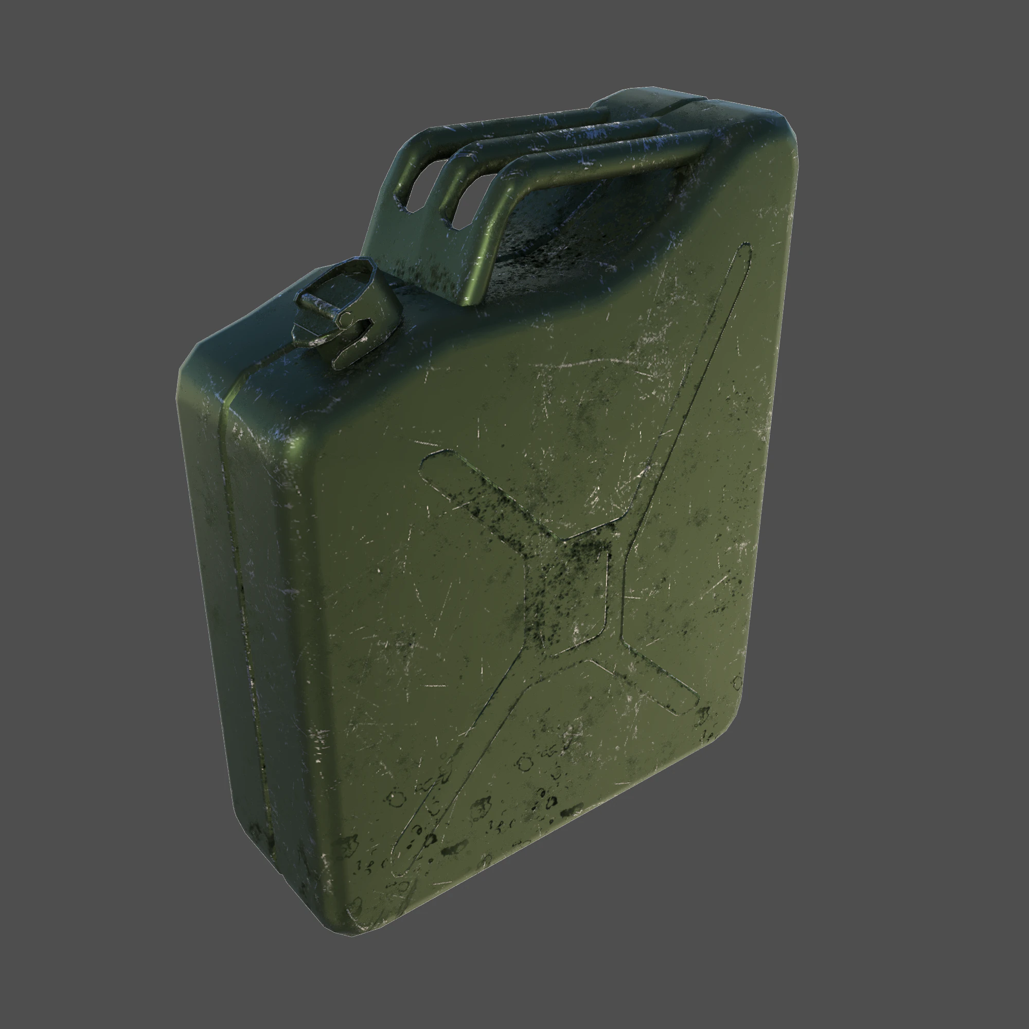 Fuel canister 01 3D Model .c4d .max .obj .3ds .fbx .stl .blend 
