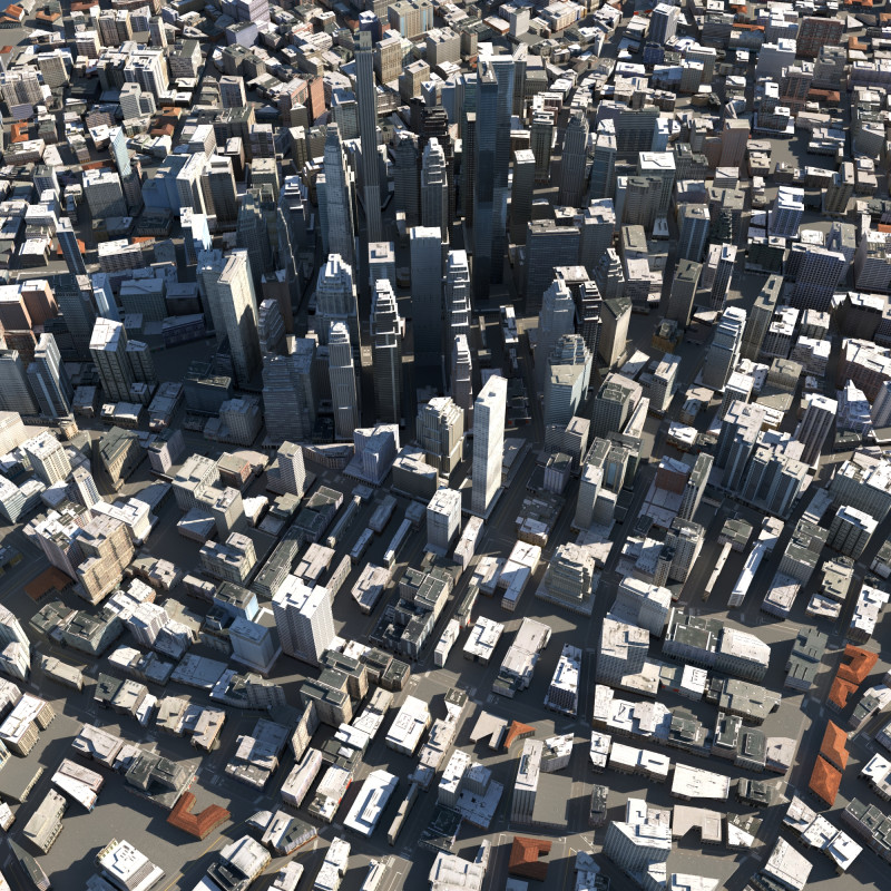 City 120 3D 模型 .c4d .max .obj .3ds .fbx .stl .blend 