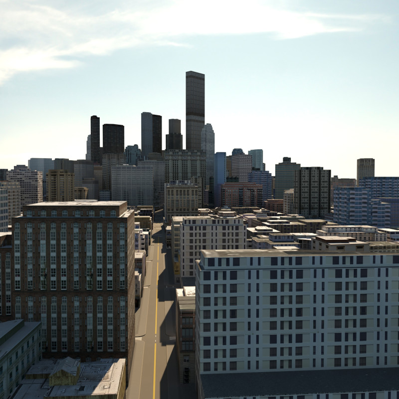 City 121 3D 模型 .c4d .max .obj .3ds .fbx .stl .blend 