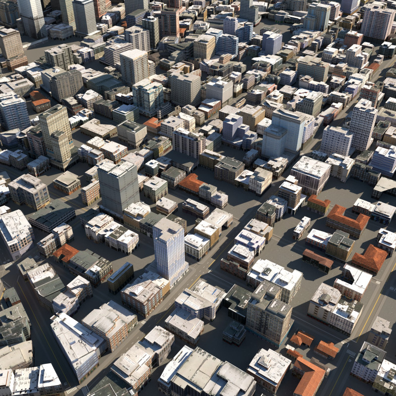 City 122 3Dモデル .c4d .max .obj .3ds .fbx .stl .blend