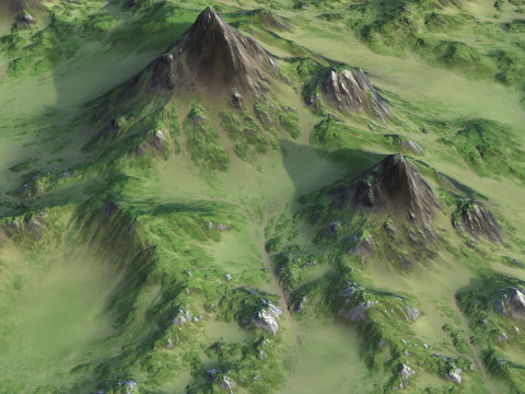 Пейзаж 139 3D Модель