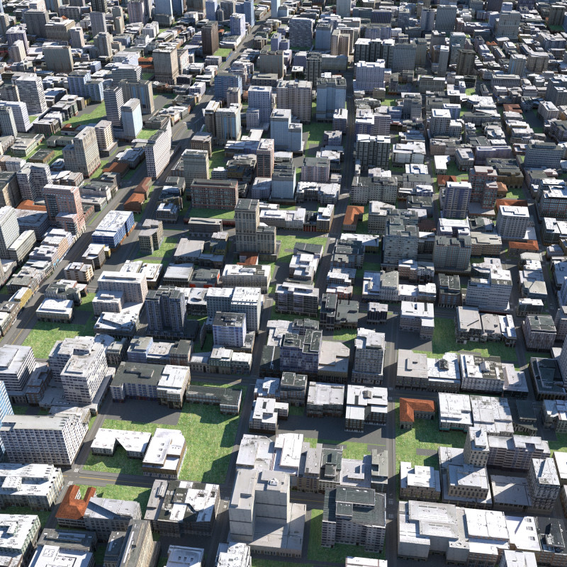 Ville 124 Modèle 3D .c4d .max .obj .3ds .fbx .stl .blend 