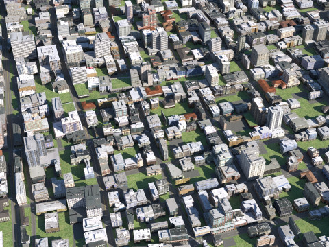 Ville 124 Modèle 3D