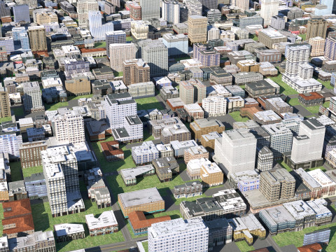 Ville 124 Modèle 3D