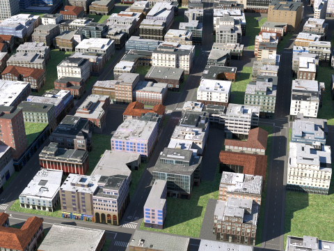 Ville 124 Modèle 3D