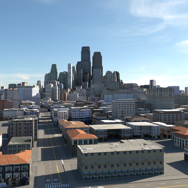 Città 126 Modello 3D .c4d .max .obj .3ds .fbx .stl .blend