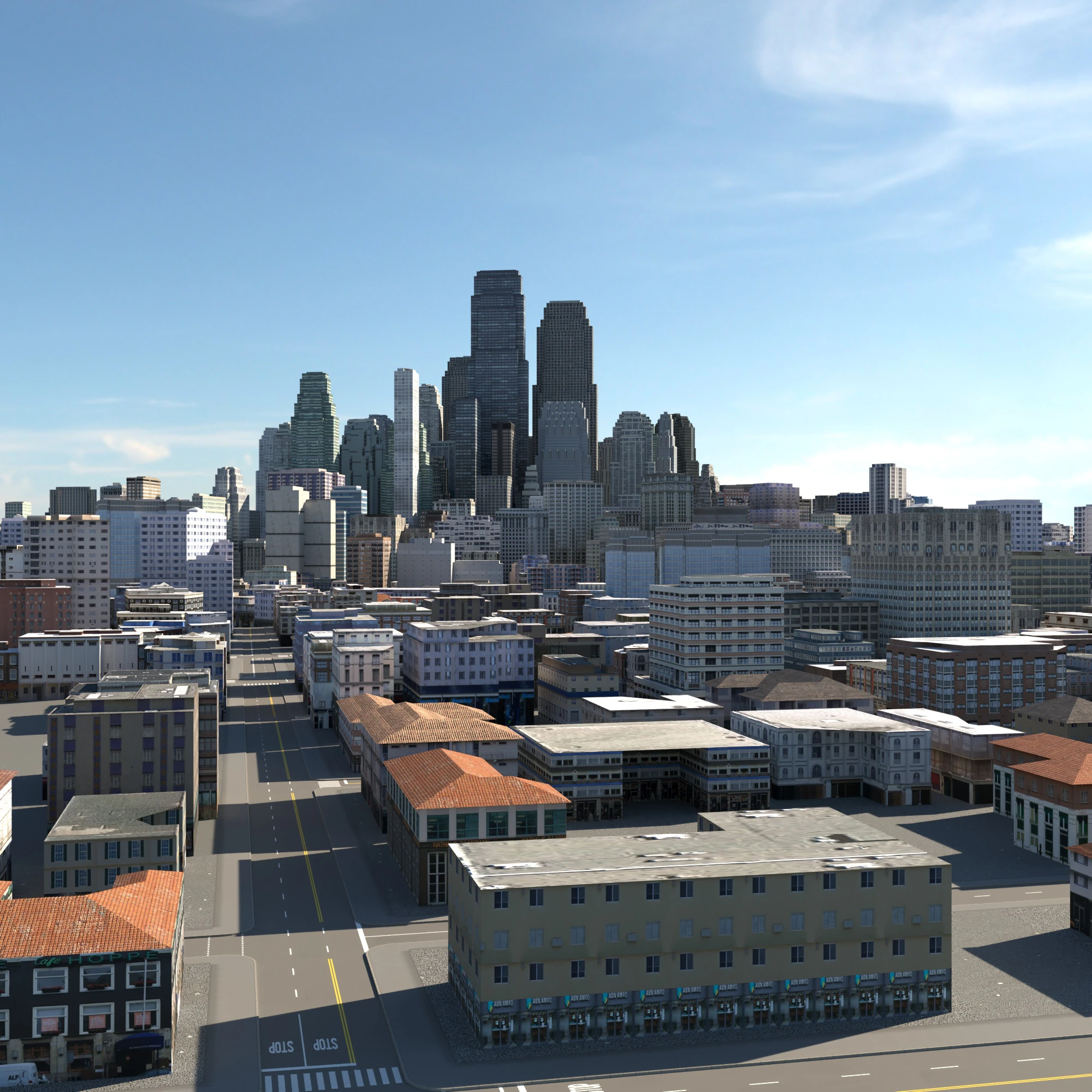 City 126 3D Model .c4d .max .obj .3ds .fbx .stl .blend 