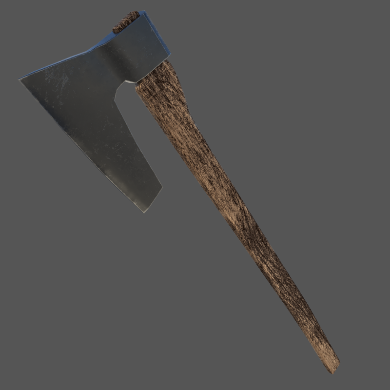 Axe 02 3D Model .c4d .max .obj .3ds .fbx .stl .blend 