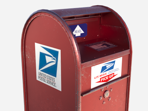 Mail box 01 3D Model