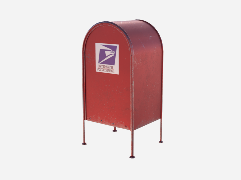 Mail box 01 3D Model