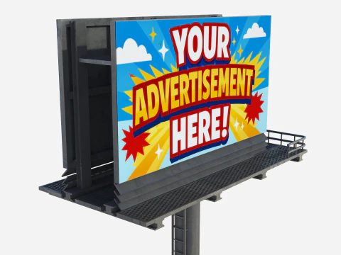 Advertising Billboard 01 3D Model