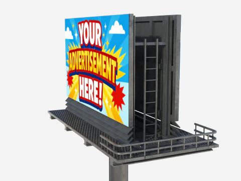 Advertising Billboard 01 3D Model