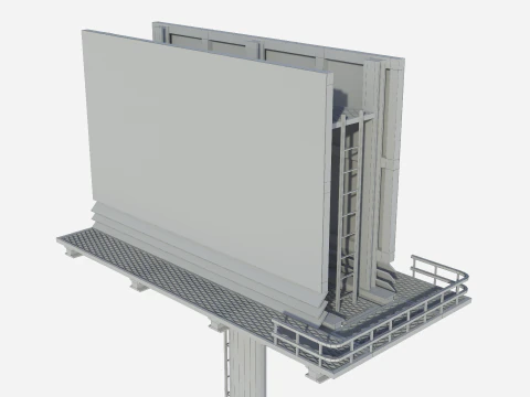 Advertising Billboard 01 3D Model